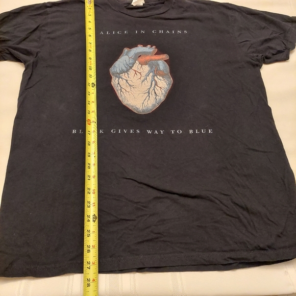 Alice In Chains Black gives way to blue 2010 heart graphic concert t shirt. XL - Picture 7 of 7
